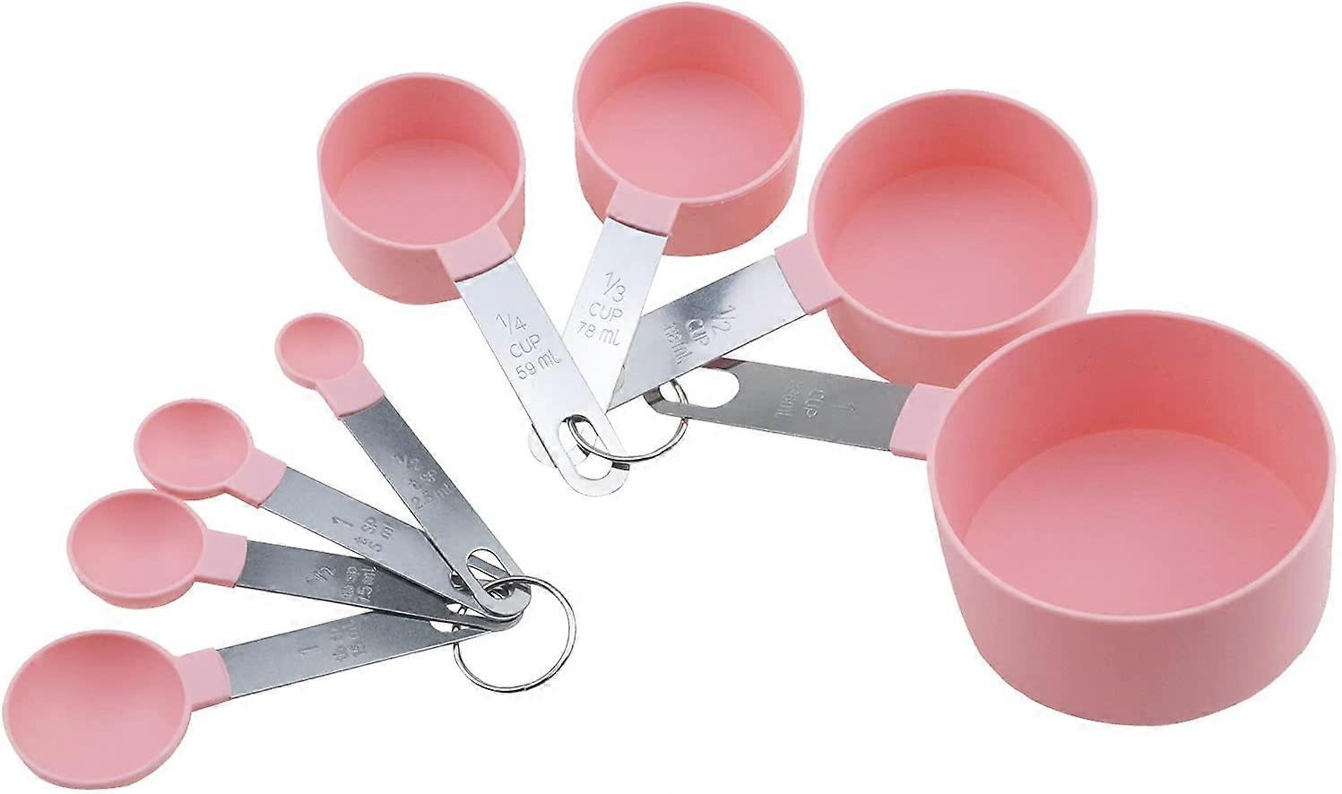 Pink Measuring Cups Measuring Cups 8pcs16.8*9cm