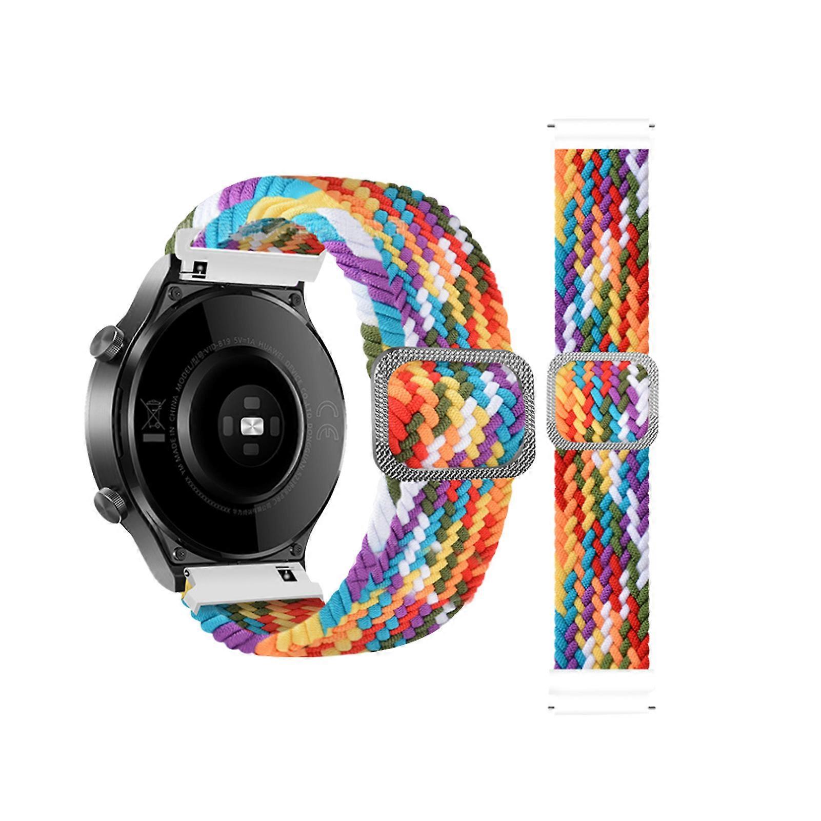 22mm Watch Band Adjustable Breathable Nylon Replacement Smartwatch Buckle Strap compatible Huawei compatible Xiaomi compatible Garmin compatible Samsu