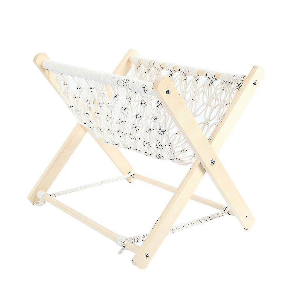 Boho Magazine Holder, Decorative Macrame Books Magazines Rack