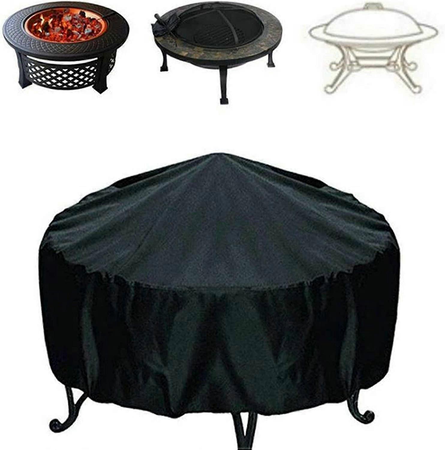 Barbecue Cover,Rainproof,Dustproof and UV Resistant Round Grill Covers