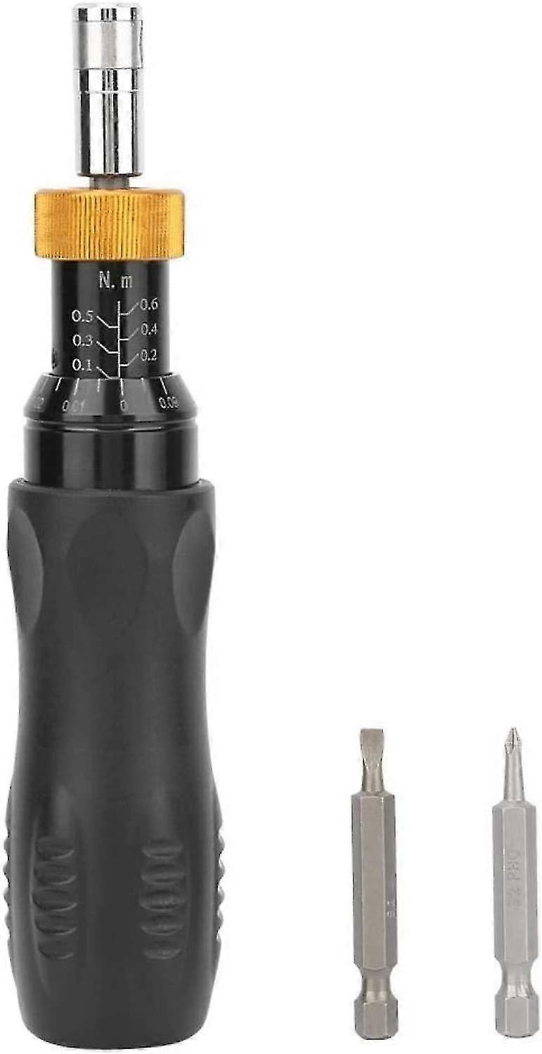 Adjustable Torque Screwdriver, Preset Torque Wrench With Adjustment Range 0.1-0.6nm Double Scale Hex Socket Screwdriver