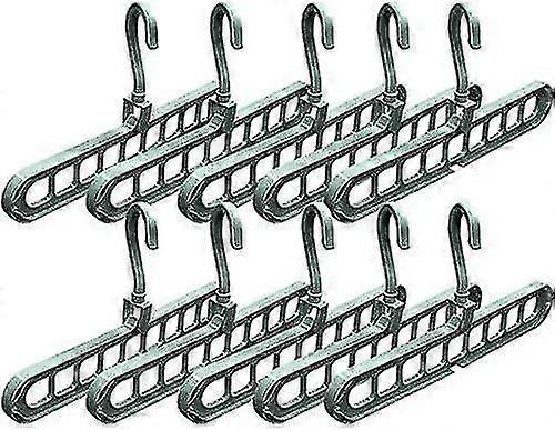 Magic Clothes Hanger, 10 Pieces Space Saving Multi Hanger, Closet Hang