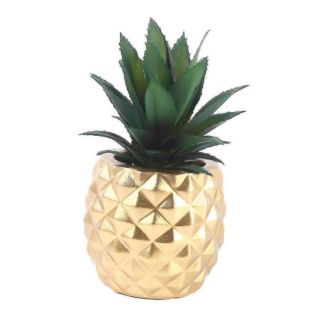 Nordic Style Resin Pineapple Shaped Ornament Desktop Showpiece 19x12cm