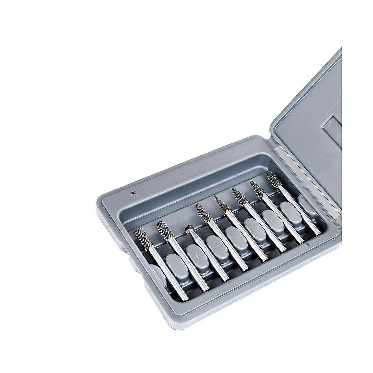 Double Cut Carbide Burr Set In 8PCS - Tungsten Carbide Die Grinder Bits - Rotary Rasp- Versatile R