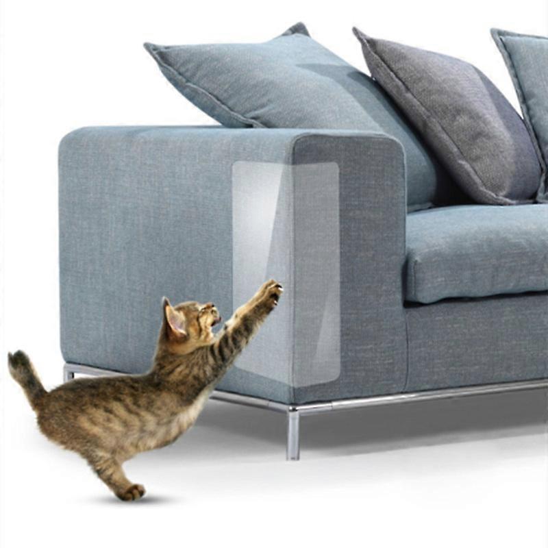 MIMIGO 2/4/6 Pack Cat Couch Protector for Furniture, Double Sided Anti Cat Scratch Deterrent Clear Sticky Tape, Large Furniture Protectors from Cats