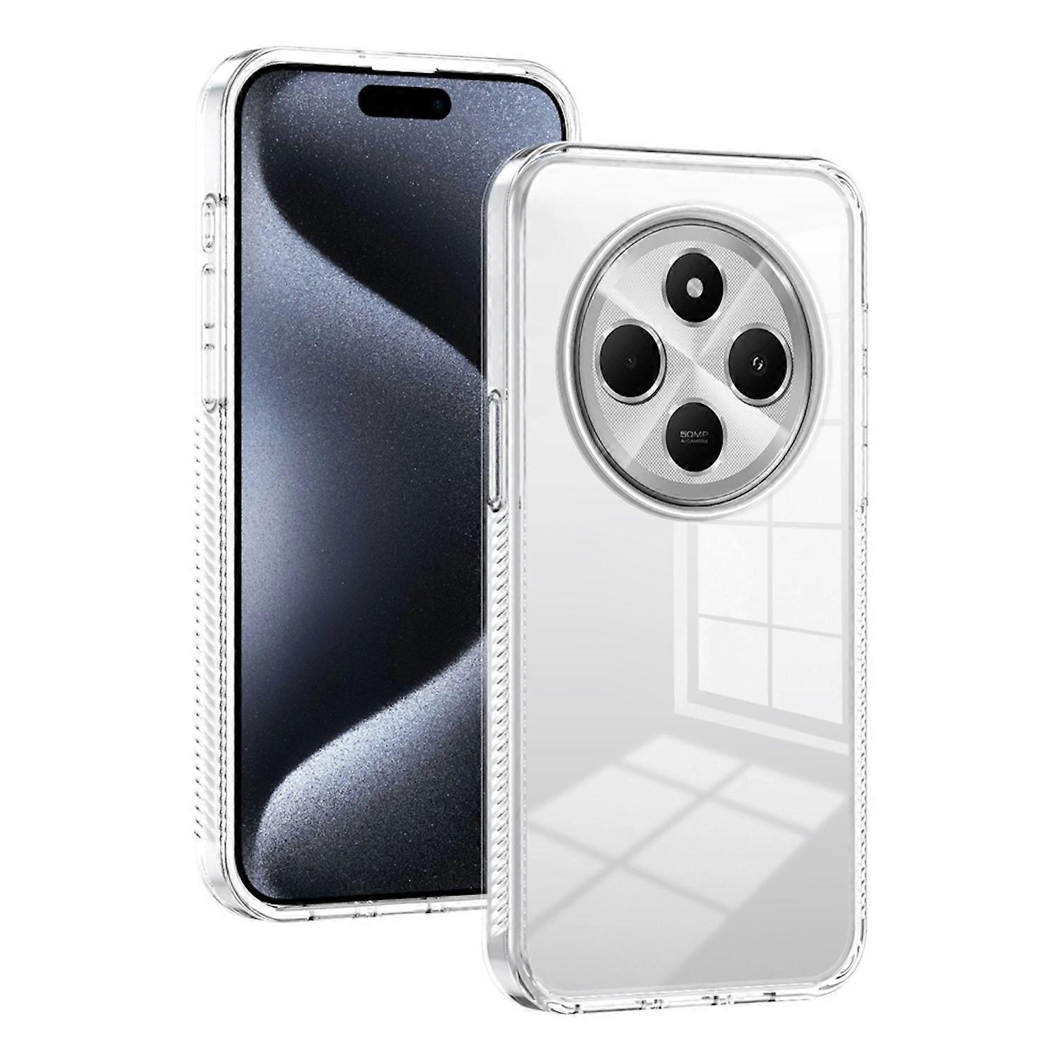 For Xiaomi Redmi 14C Acrylic TPU Protective Case Pouch Cases Transparent