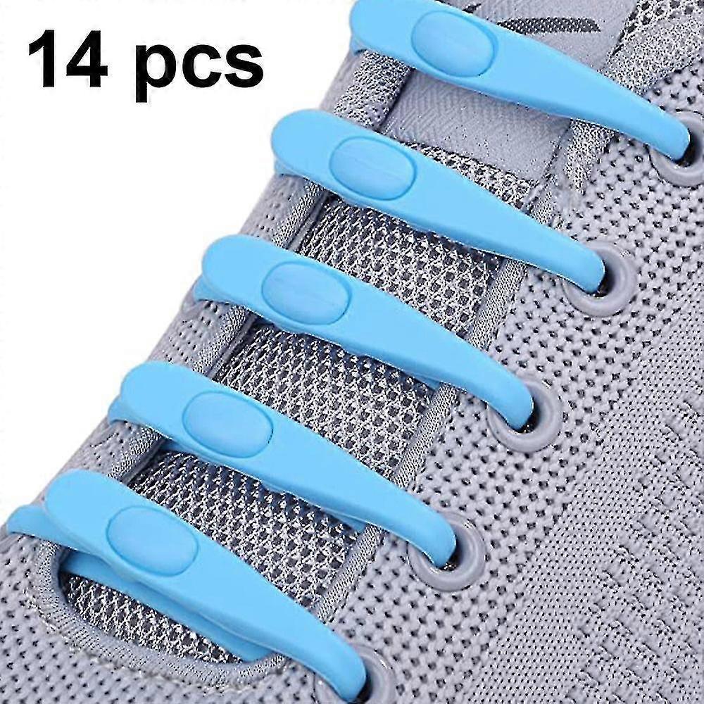 1 Set Elastic Round Toe Lazy Shoelaces Adults And Children's Double Hole Diversified Use Silicone Shoelaces
