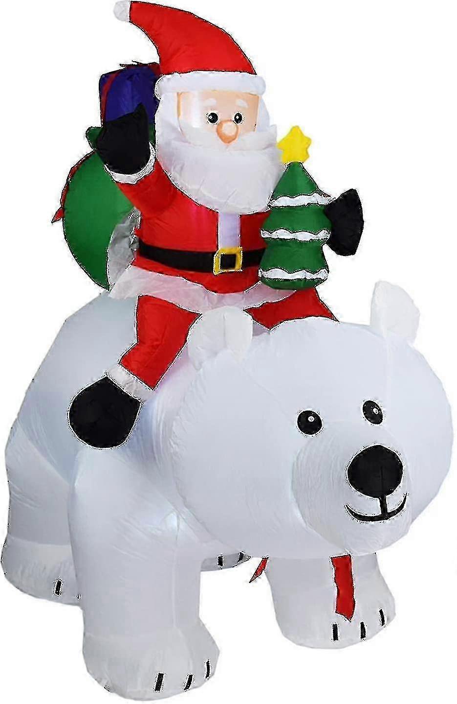 جيد نفخ سانتا كلوز ، الصوف الدب الديكور في الهواء الطلق داخلي نفخ عيد الميلاد نفخ نفخ عيد الميلاد نفخ دمية قابلة للنفخ استخدام كل يوم ،