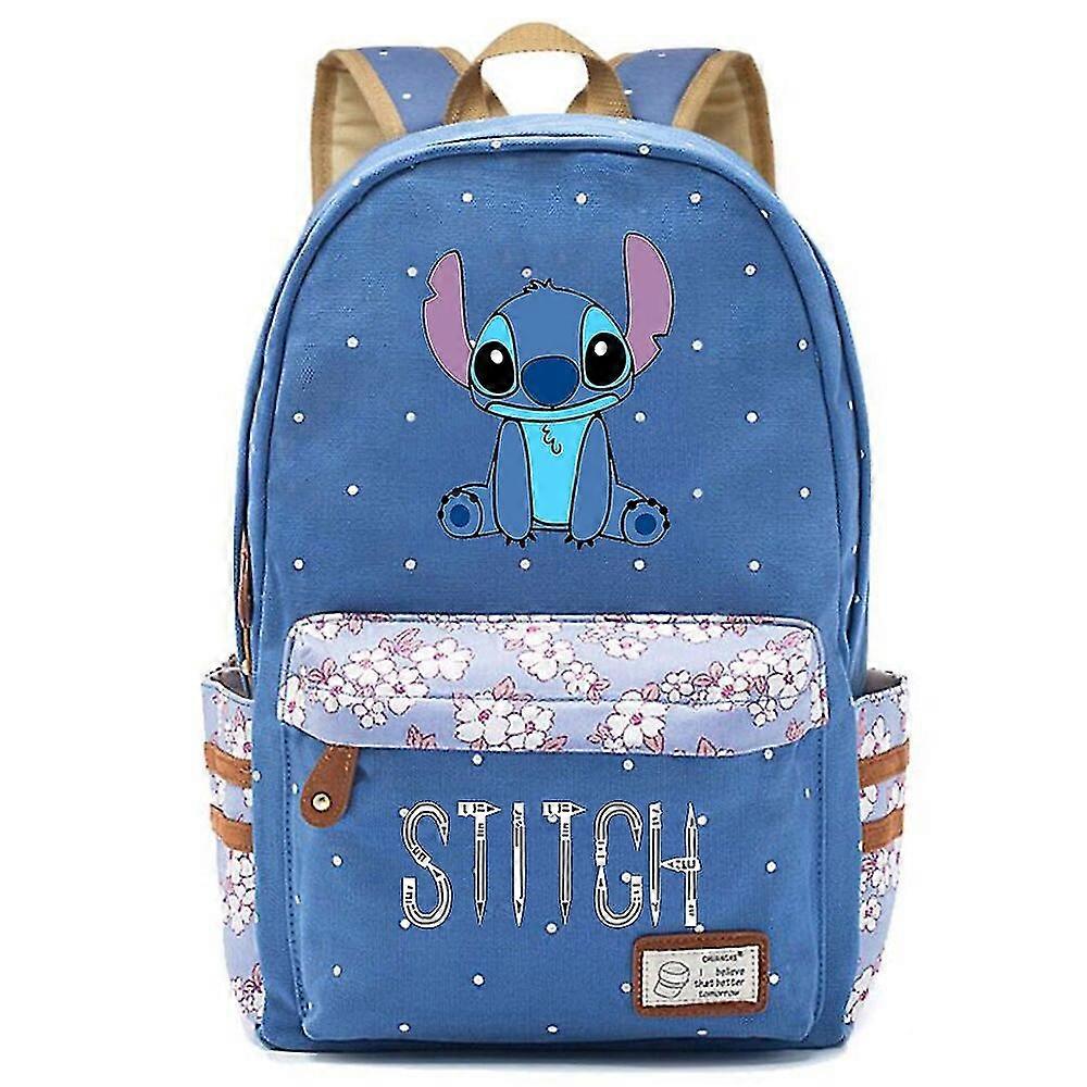 New Kawaii Disney Stitch Boy Girl Kids School Book Bags Women Bagpack Teenagers Schoolbags Canvas Travel Laptop Backpack