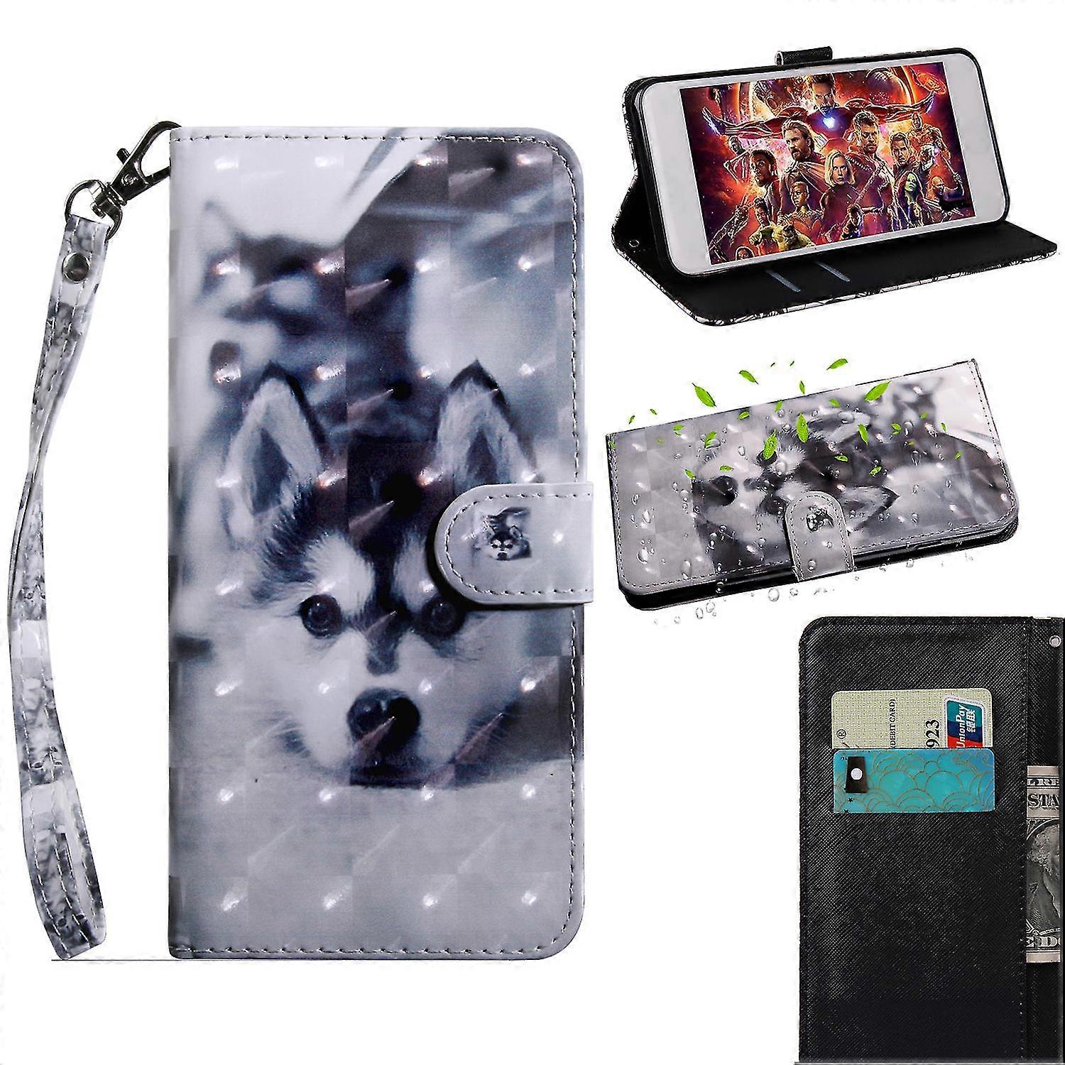 Light Spot Decor Patterned Wallet Leather Stand Case For Huawei Honor 10 Lite / P Smart (2019)