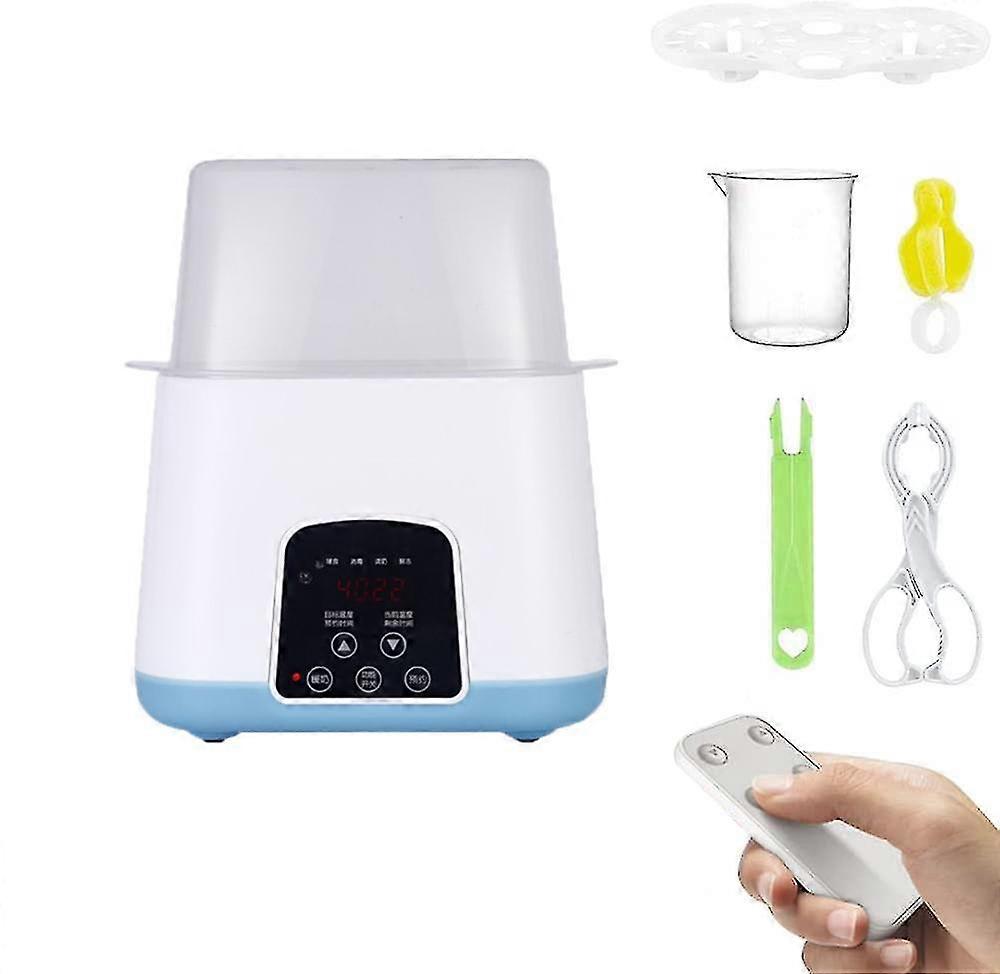 Electric bottle warmer. 6 in 1 Portable Electric Baby Bottle Sterilizer with Blue LED