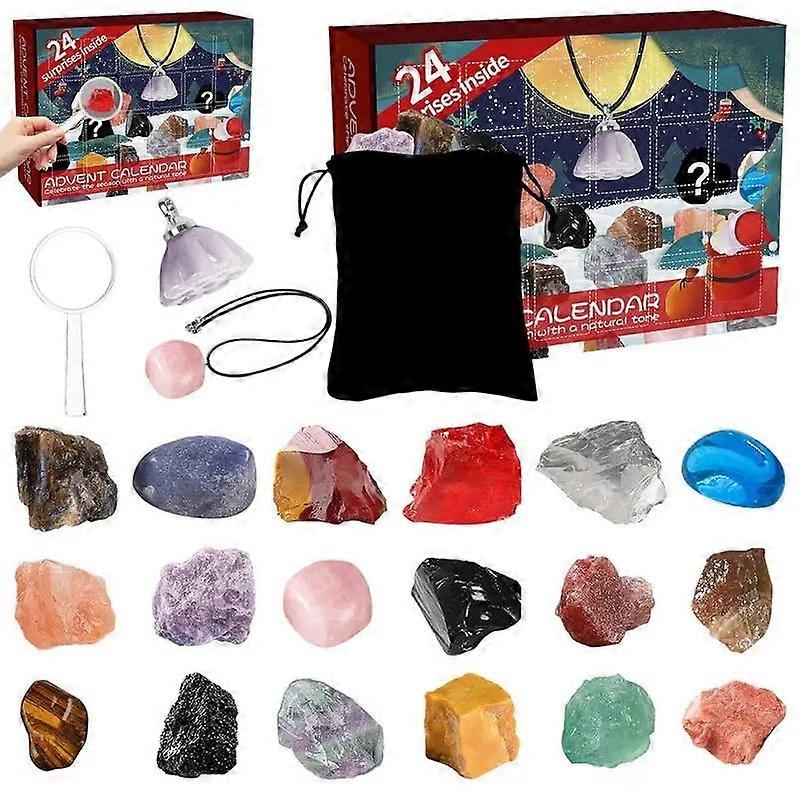 2023 Advent Calendar Christmas Ore Advent Calendar 2023 New Year 24 Days Holiday Countdown Advent Calendars With Rocks Gems 24 Days Gemstone Ore