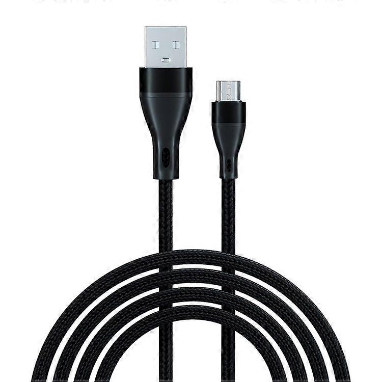 3A USB to Micro USB Weave Fast Charging Data Cable, Length:1m
