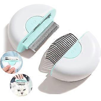 Cat Comb For Grooming, Kitten Massager Brushes And Deshedding Tool Set, Cat Grooming Brush-WG