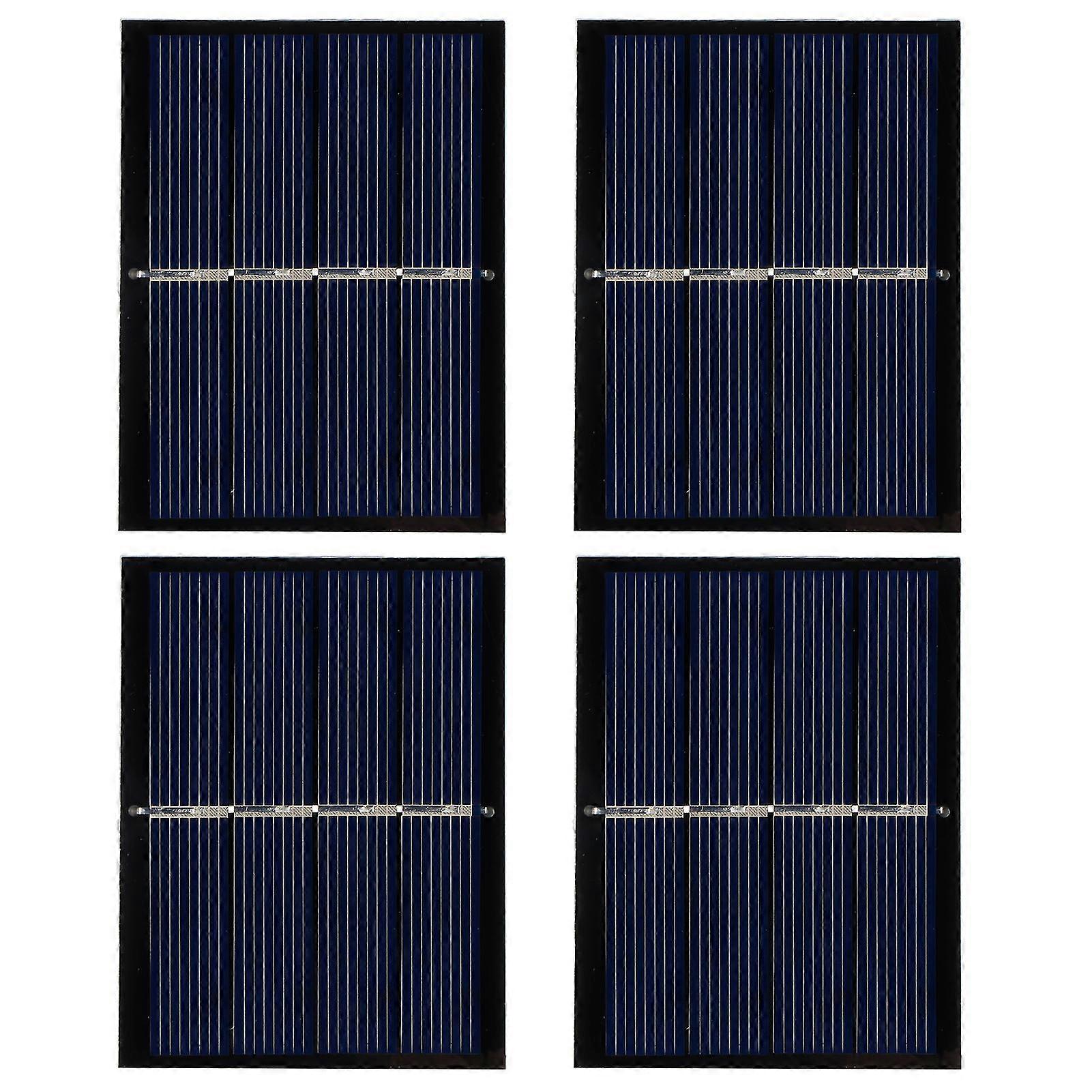 4pcs 0.65w 2v Diy Solar Panel Module System For Solar Toy Light Battery Charging 60x80mm