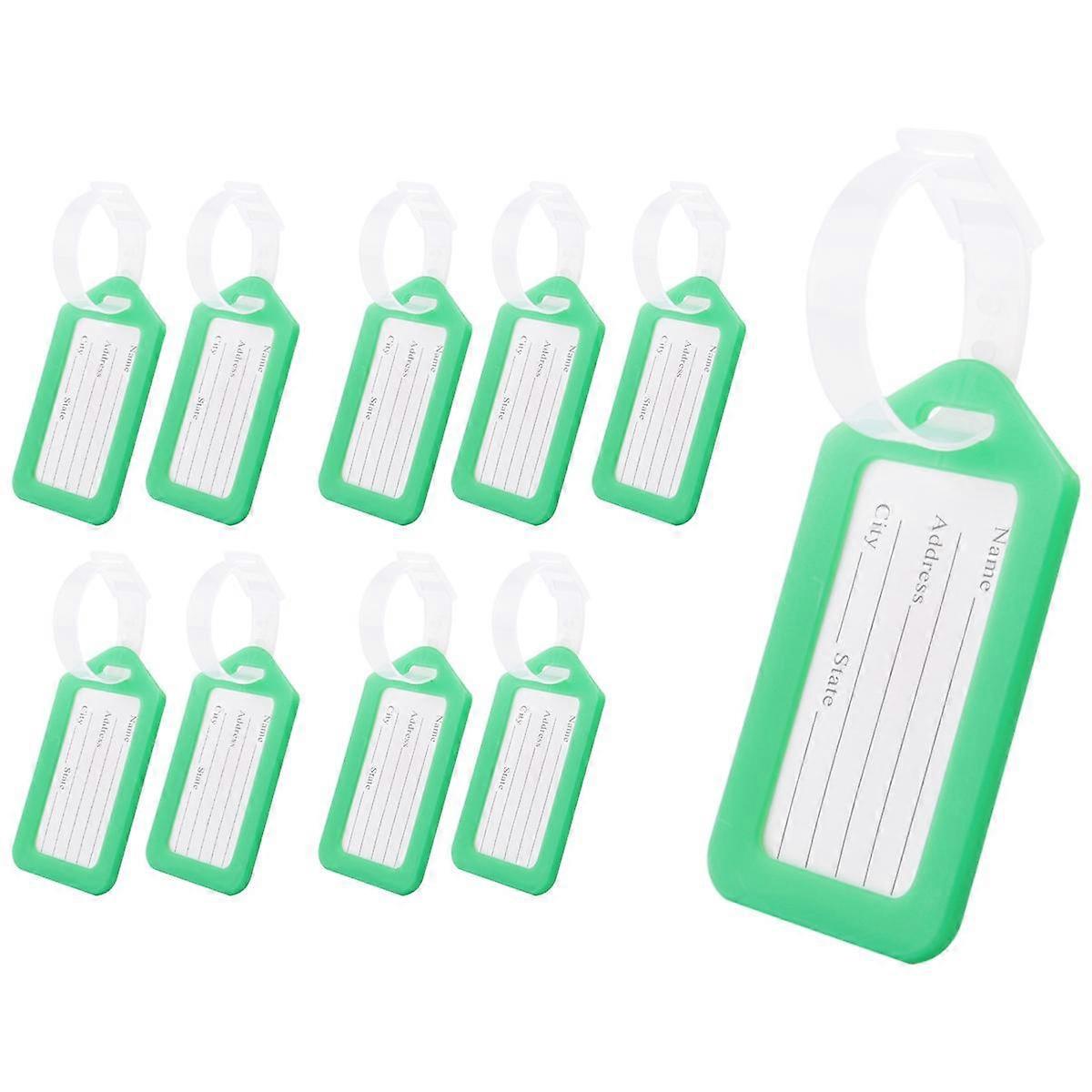 Étiquettes de bagages, accessoires d'identification de valise - vert