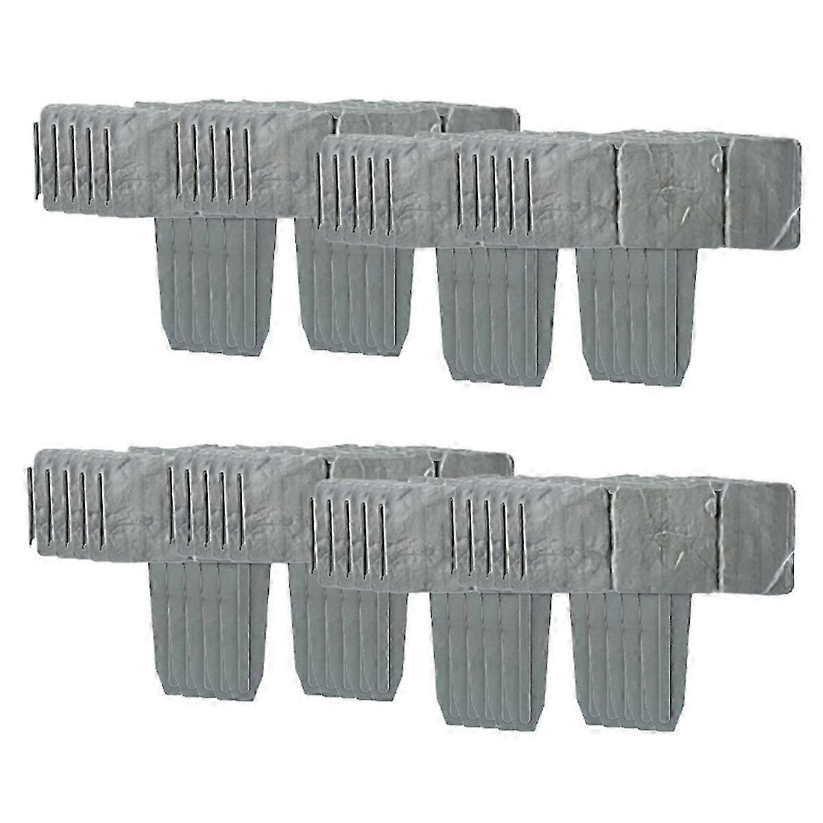 40 قطعة حديقة السياج تقليد الحجر دعم النبات حصة في الهواء الطلق المناظر الطبيعية متفوقا الحدود الزخرفية ، أ