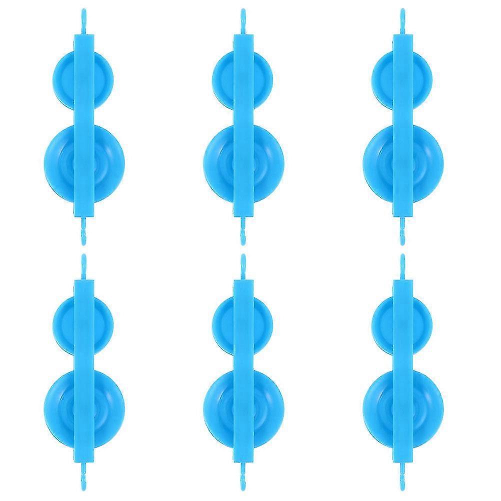 6 Pcs Plastic Double Pulley Physics Experiments Pulley Equipment Teaching Aids