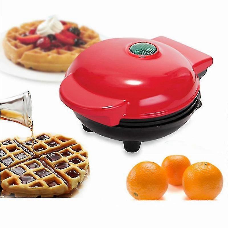 1-pack Mini Waffle Maker For Hash Browns, Ketchup, Easy Clean, Non-stick Surface,kitchen Bakeware 4"eu Plug PXCL