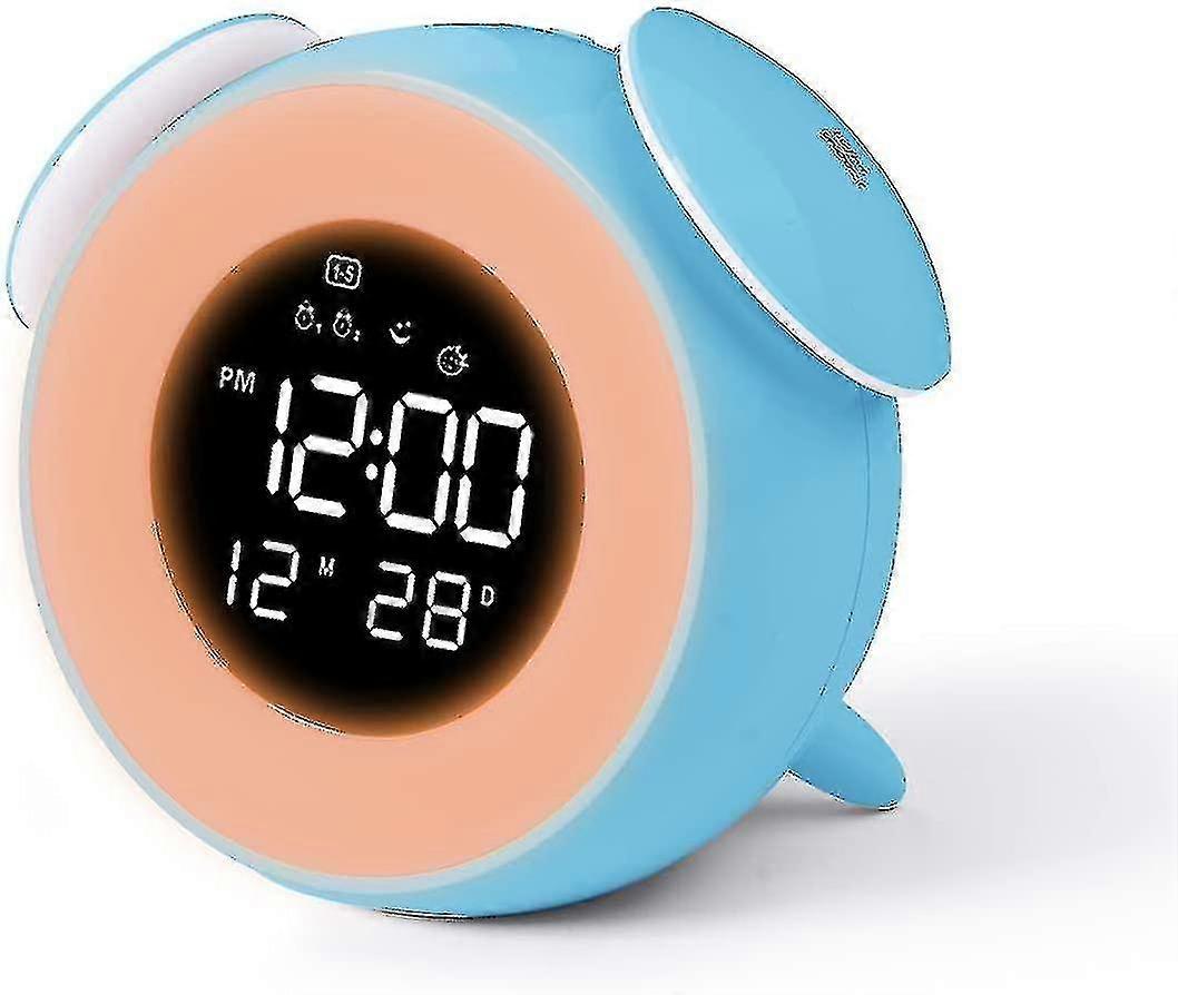 Children's Digital Alarm Clock with Snooze Touch Control, USB Charging Port