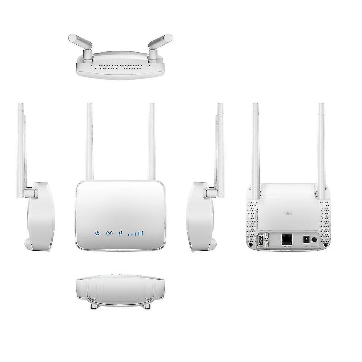 4G-WLAN-Router, 150 Mbit/s, 2,4 G WLAN, 2 x 2 Mimo Cpe, WLAN-Router mit Steckplatz fürs Büro (EU-Stecker)