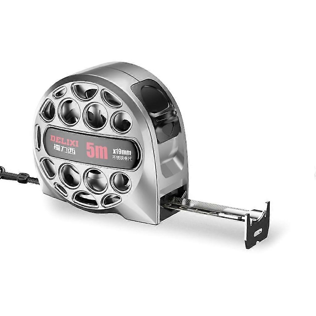 Stainless Tape Measure Flexible Waterproof Metric Ruler 9.8/16.4/24ft Impact Resistance Hollow Design For Easy Clean