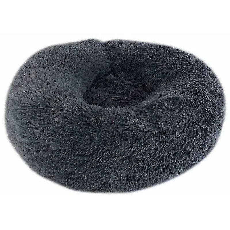 Round Dog And Cat Bed Plush Soft And Comfortable Donut Cat Puppy