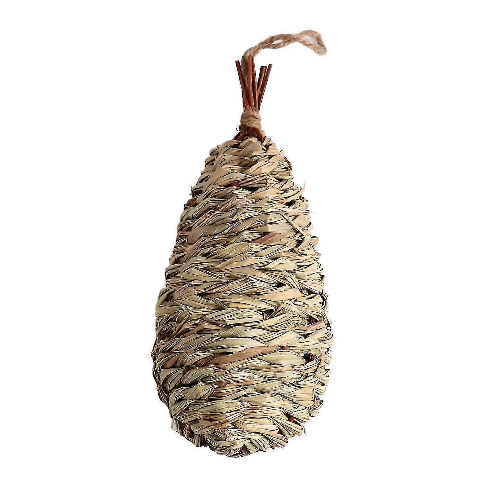 Hand Woven Bird House Decorative Grass Nest for Outdoor Garden Safe and Comfortable Multipurpose Use