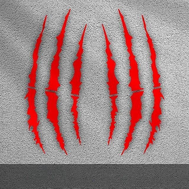 2PCS Motorcycle Monster Claw Scratch Stickers DIY Motocross Helmet Vinyl Decals for Aprilia KTM Kawasaki YAMAHA SUZUKI HONDAVehicle Wraps