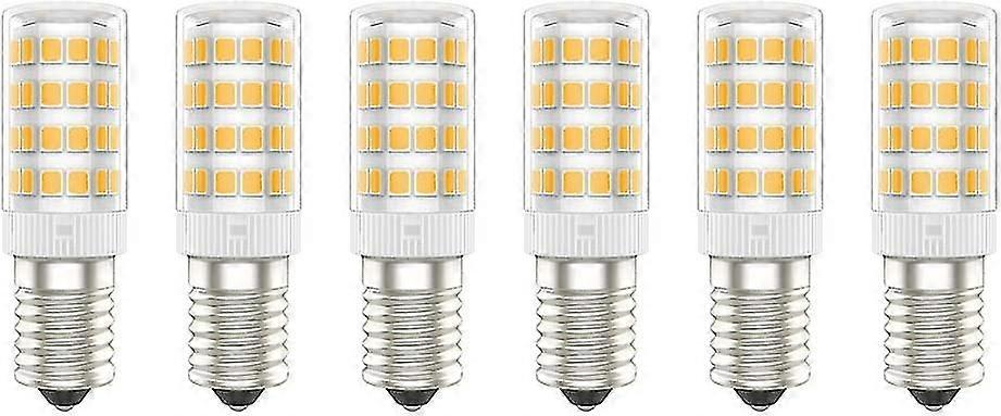 Lampadine Led E14 6pcs, 5w (equivalente a 50w), bianco caldo (3000k), ac220-240v, sfarfallio libero, non dimmerabile300 lumen, cri>80 (bianco caldo...