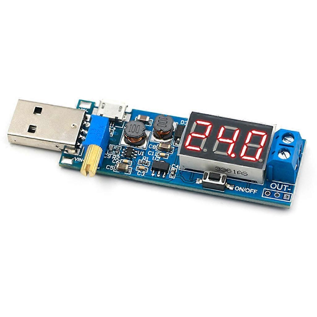 USB Boost/Buck Power Supply Module Support Low Power Mode DC 3.5-12V Input
