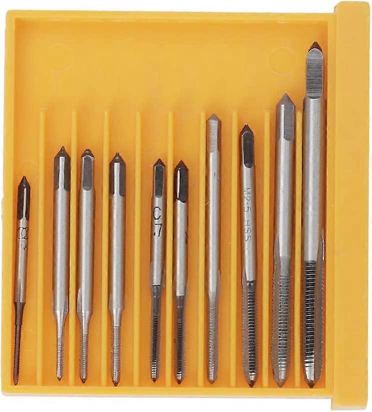 10pcs Micro Taps for Watch Tapping, Mini Spiral Fluted Tap Machine Tap Set