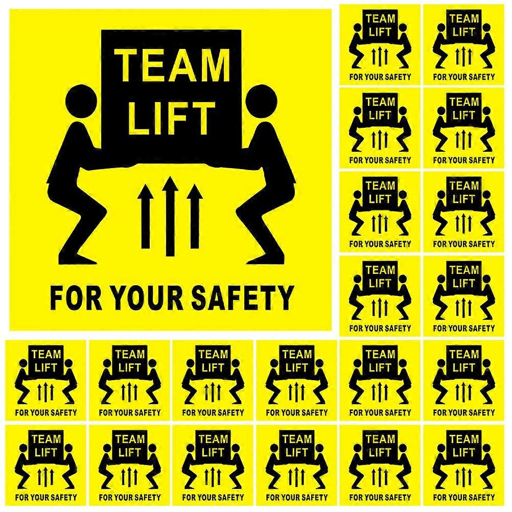200pcs Team Lift Labels Stickers Warning Stickers Heavy Object Shipping Labels