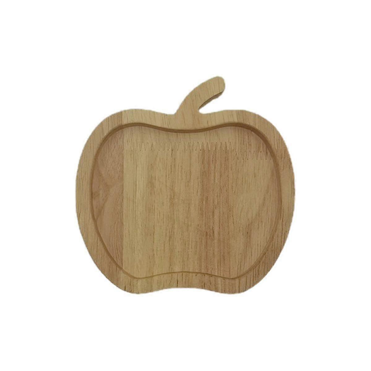 C-Snack Plate Space-Saving Storing Squirrel Wooden Snack Tray Pear Fruit Tray Nut Container Tableware Accessories