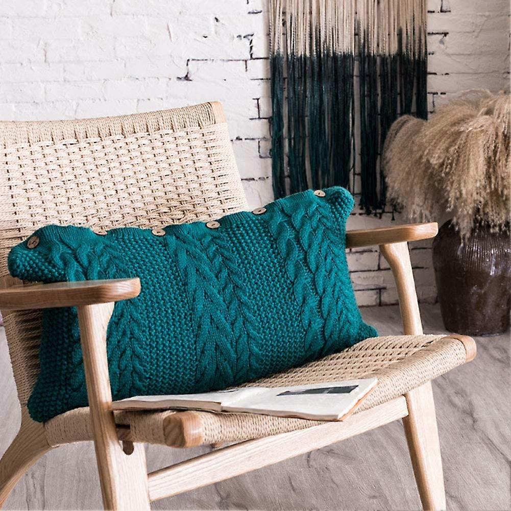 Decorative Knitted Pillow Case Cushion Cover with Pillow Insert