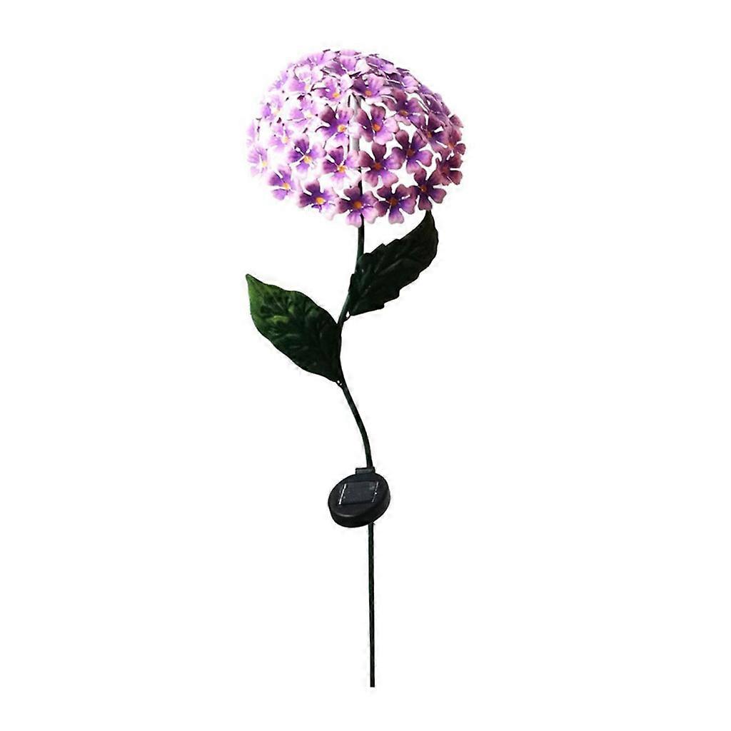LED Solar Lights Hydrangea Flower Yard Stake for Garden Patio Backyard Decor