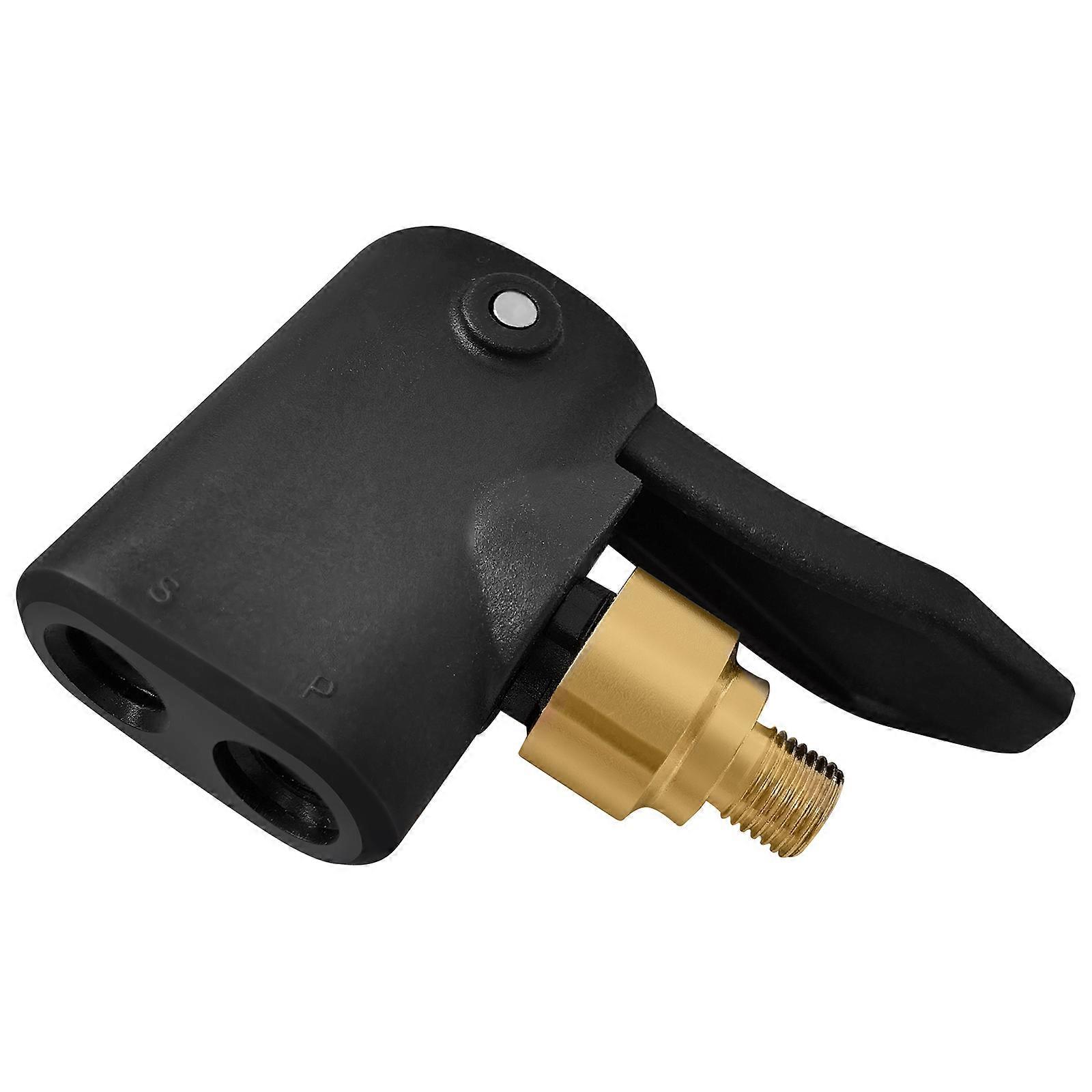 Bicycle Pump Nozzle Hose Adapter Double for Head Pumping Parts Accessories