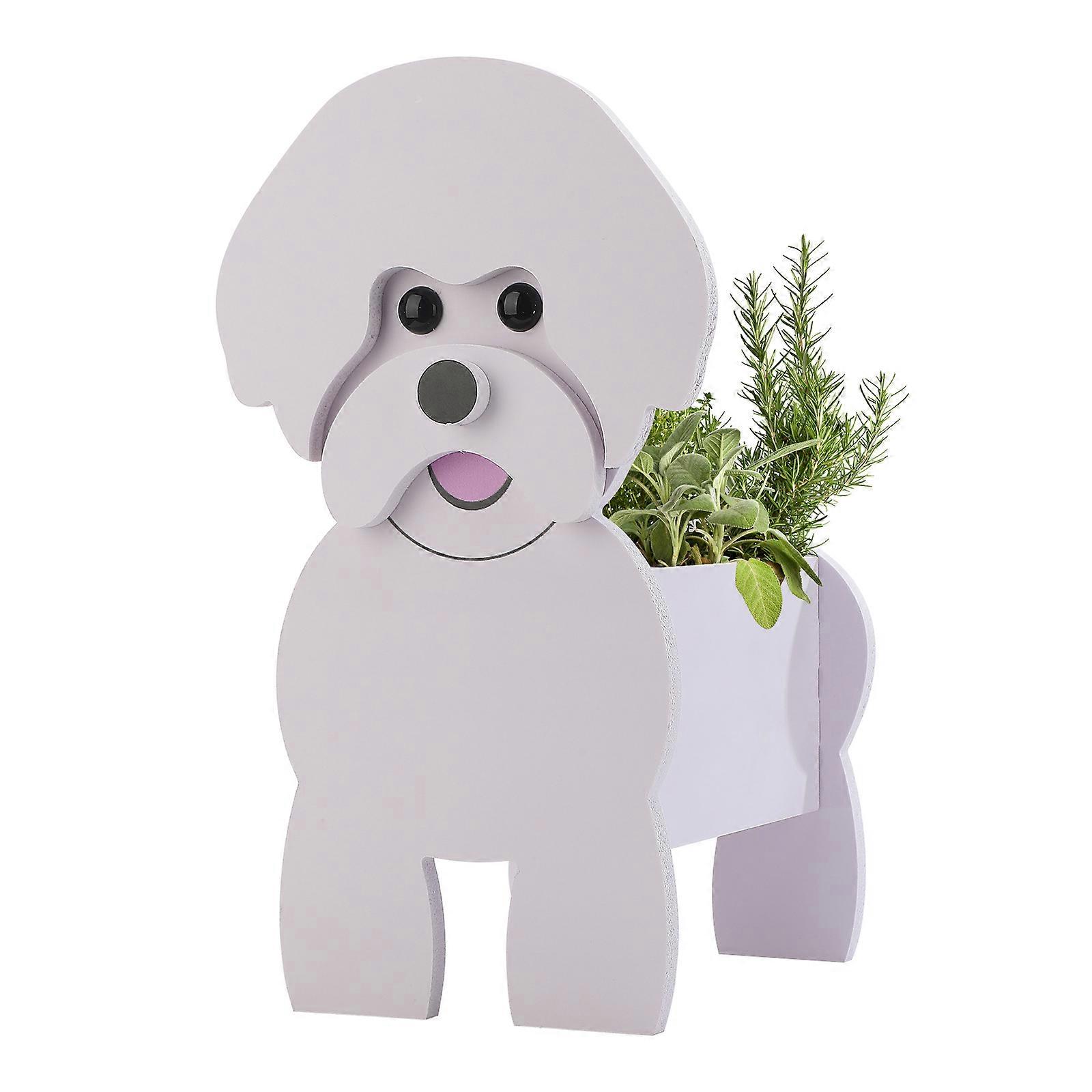 犬の形をしたプランター植木鉢、庭の装飾のための動物の花のプランターポット