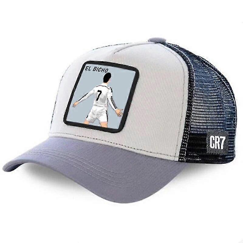 أزياء كرة القدم أنيمي قبعة بيسبول الرجال والنساء لقبعات سائق الشاحنة نجم كرة القدم ليونيل ميسي كريستيانو رونالدو المشجعين قبعة التنفس [JKW]
