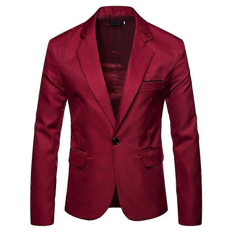 Men's suits plain casual British style suit jacket