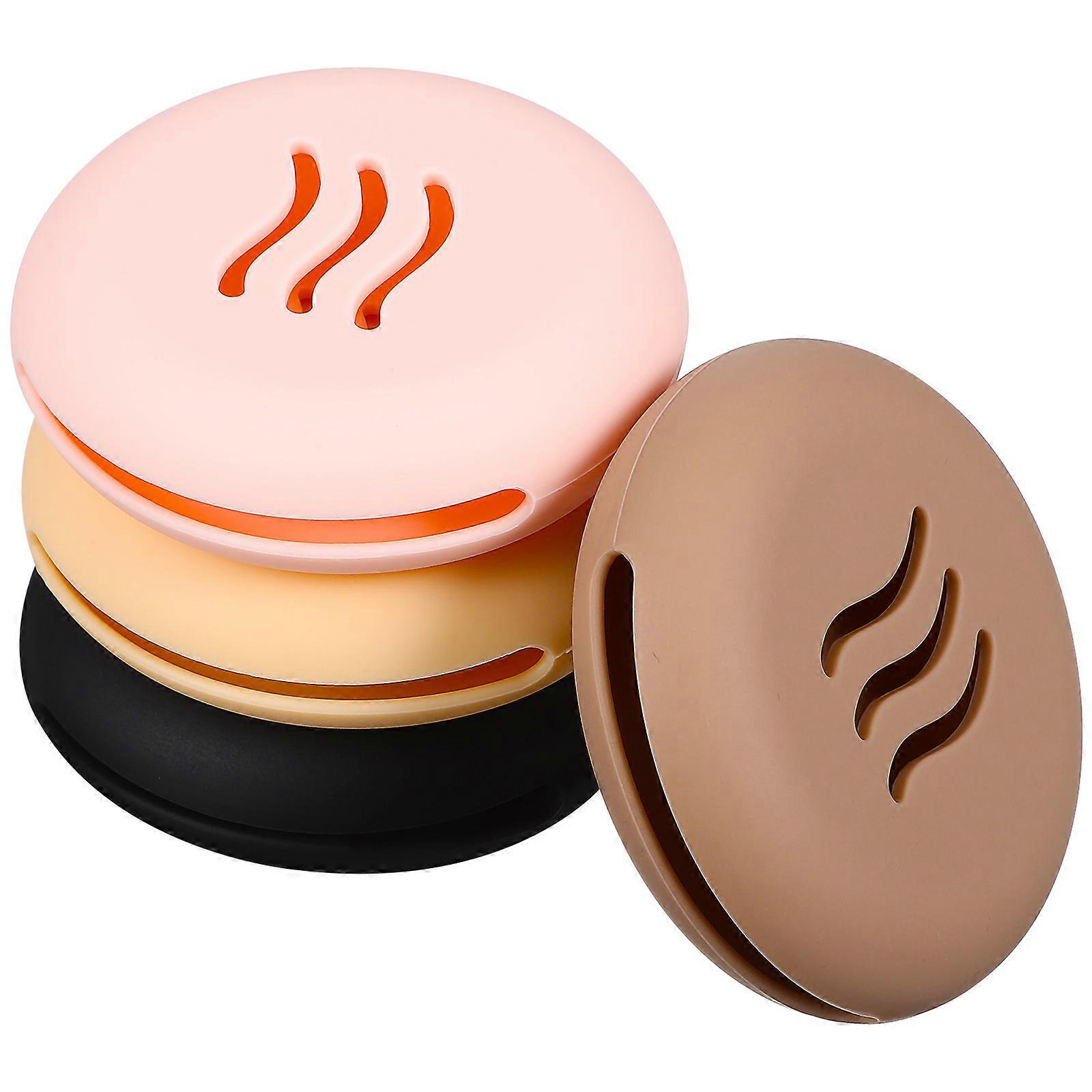 4pcs Makeup Sponge Holders Powder Puff Case  Silicone Makeup Sponge Organizers