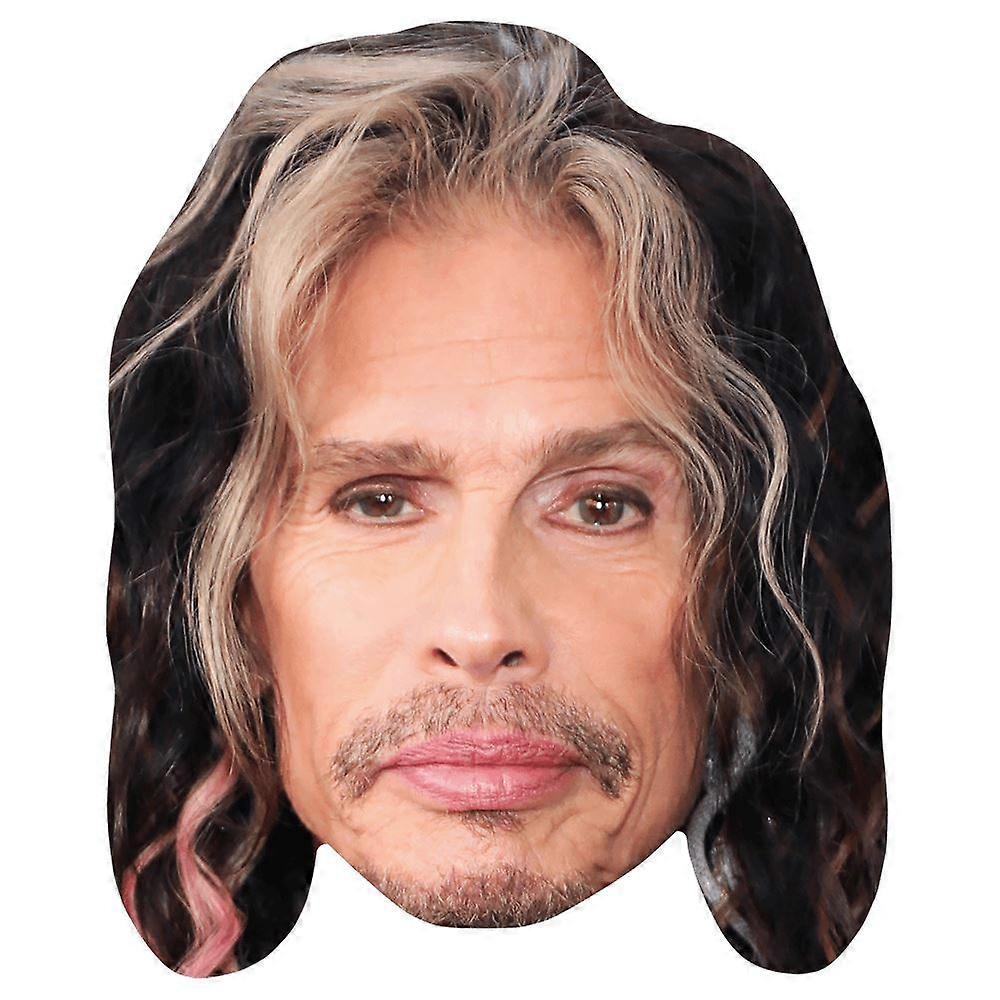 Steven Tyler (Goatee) Celebrity Mask, Flat Card Face