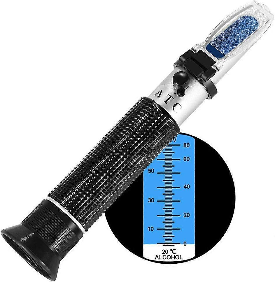 Portable Refractometer - Measures 0-80% Alcohol Content (Whisky Cognac Vodka etc.)