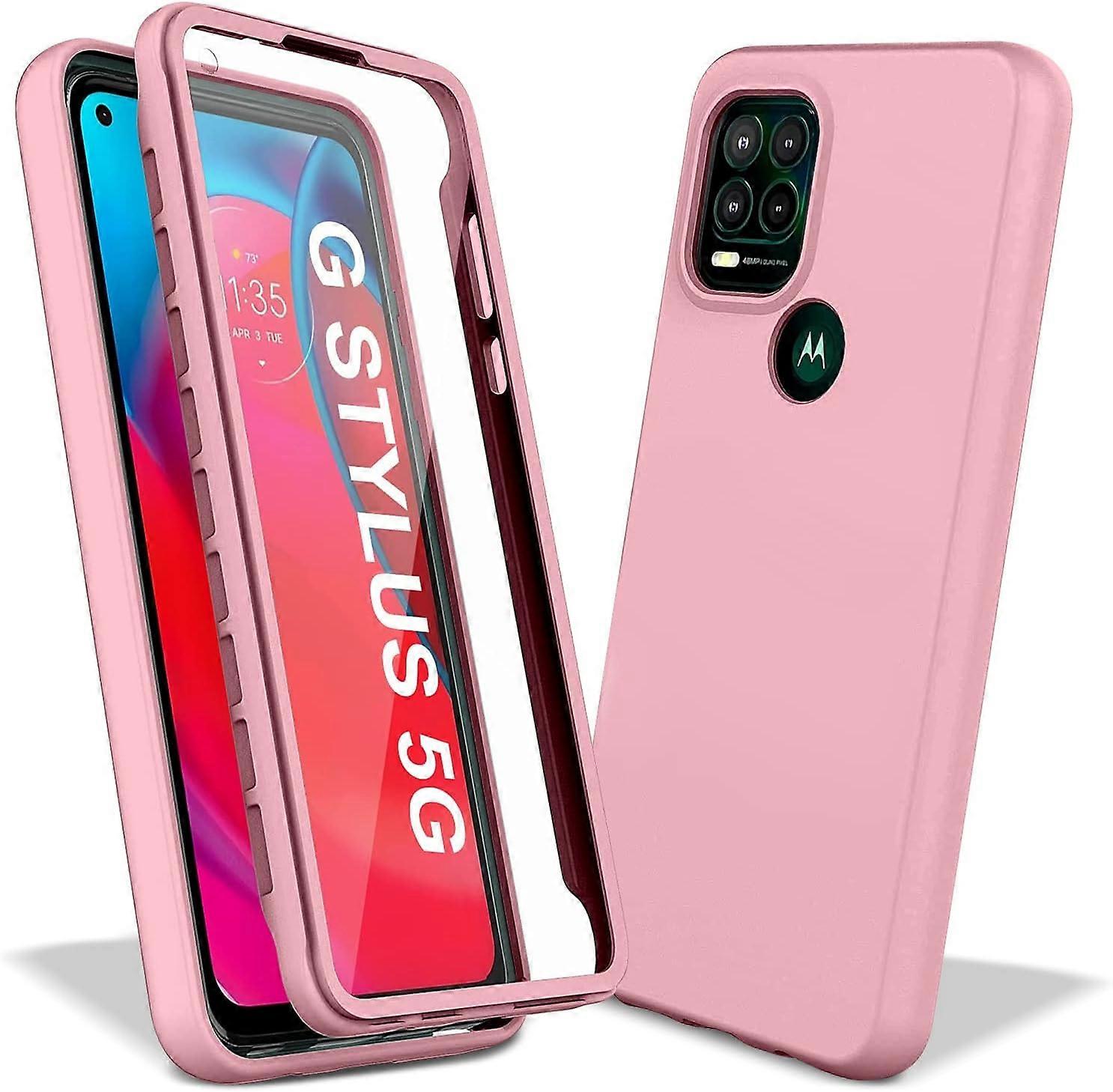 Design Heavy Duty Case for Motorola Moto G Stylus 5G Case with Built-in Screen Protector Dual-Layer PC Silicone Shockproof Protective Cover (2021, 6.8