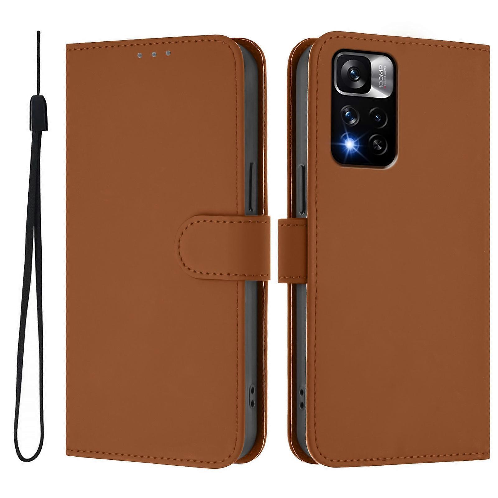 Solid Color PU Case For Redmi Note 11 Pro+ 5G EU Version