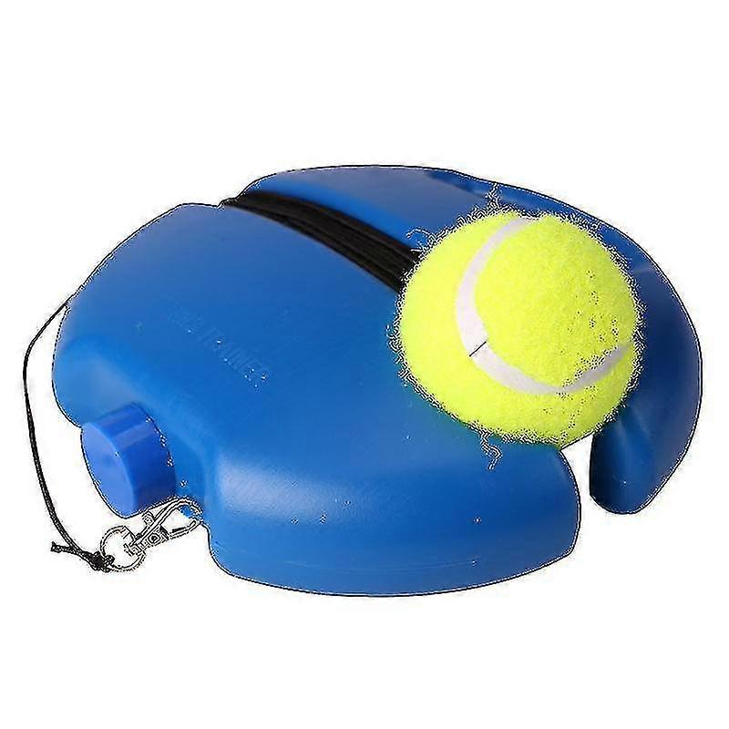 Equipment For Tennis Training With String And Ball - Blue