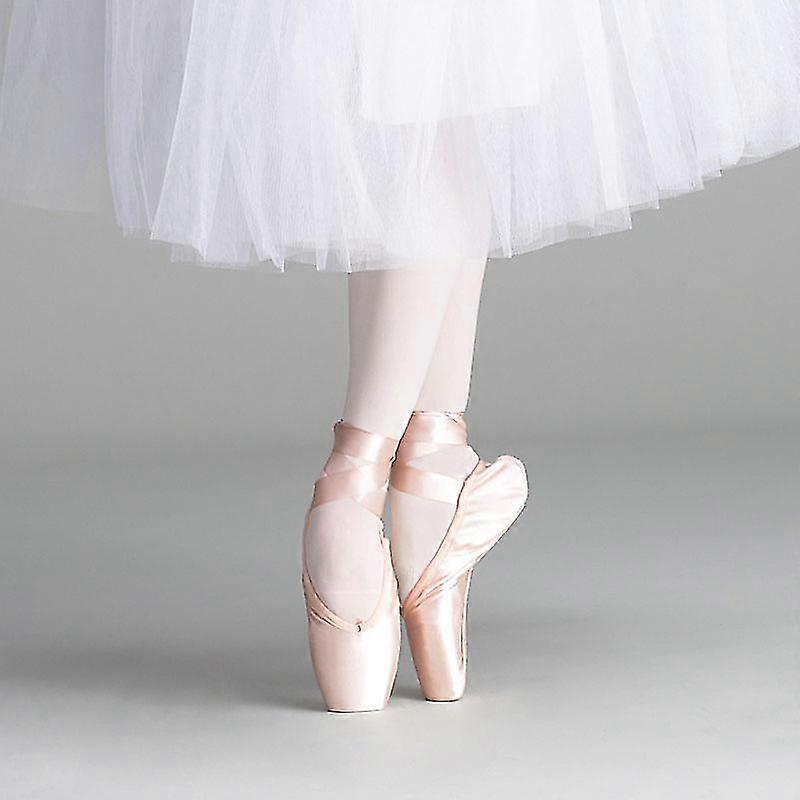 Girls Ballerina Ballet Pointe Shoes Pink Women Satin Professional Ballet  Shoes For Dancing