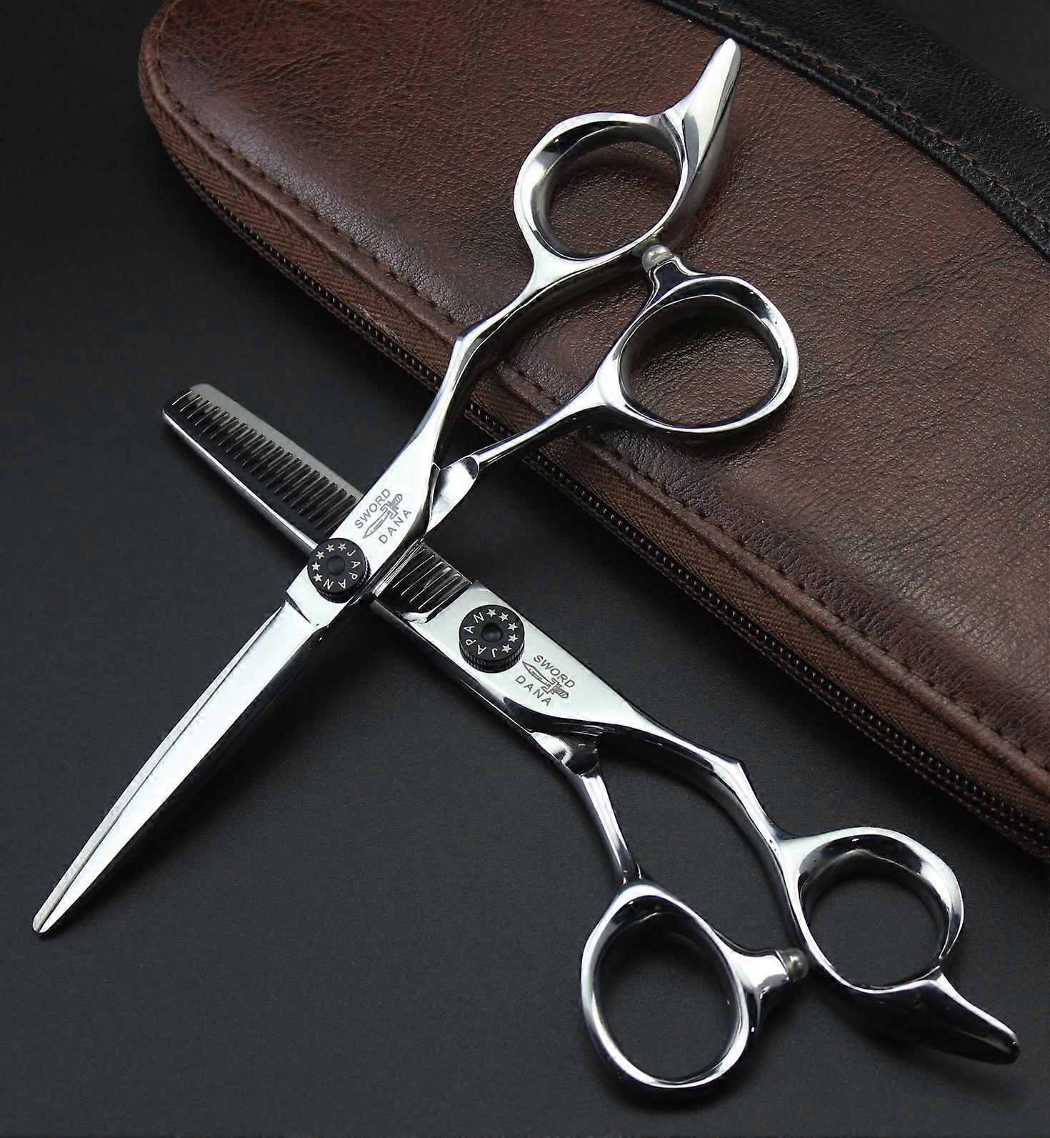 6.0 Inch Japanese Hairdressing Scissors Barber Scissors Flat Scissors Bangs Scissors Tooth Scissors