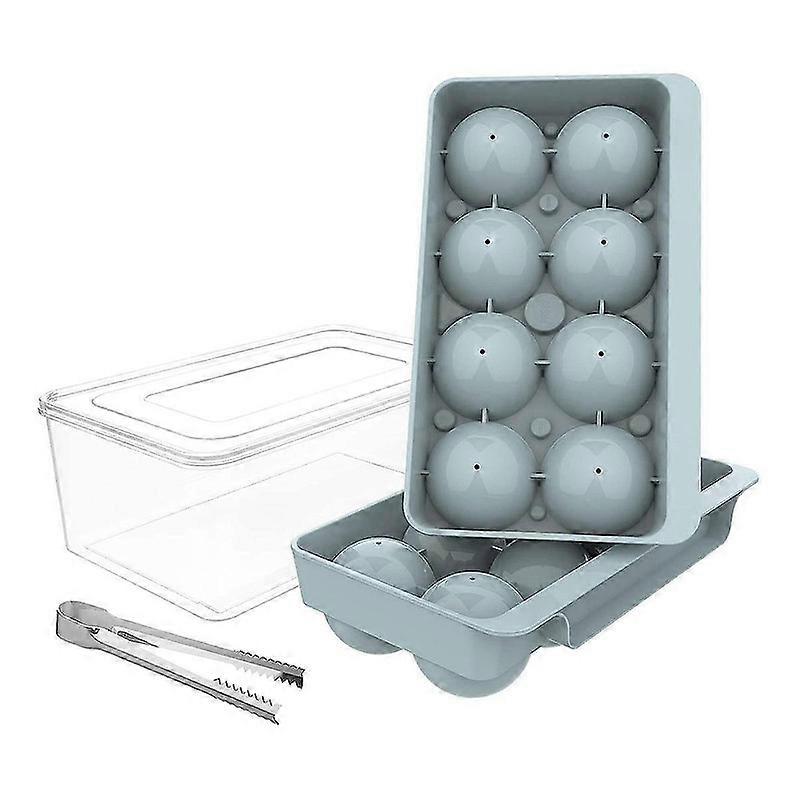 角氷トレイ、2.5インチウイスキー氷型、ビントン付き2パック球角氷型、漏れのない丸