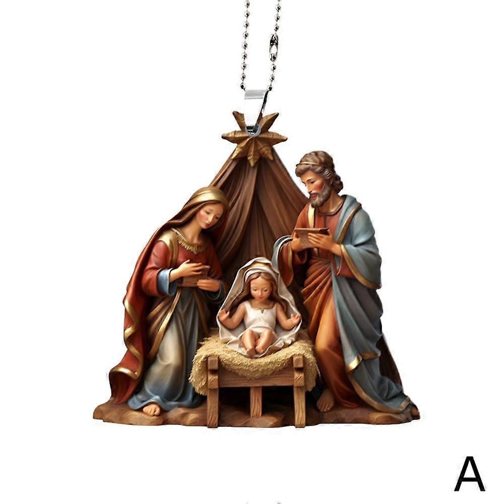 Jesu årgångs födelse. Julkrubba, Jul, Ornament, Akryl Dekor, Hängsmycke